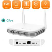 8CH Mini WiFi NVR Place Video Onvif Wireless Netzwerk Video Recorder 3MP 4CH 5MP H.265 Unterstützung Gesichtserkennung XMEYE / iCSee App