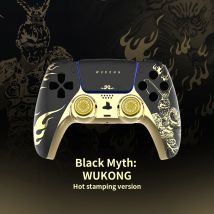 PS5 Controller Case Touchpad Gamepad Cover Ersatz Front Backplate Controller Case Limited Edition Gold Wukong für BDM-010