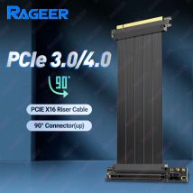 Cavo di prolunga RAGEER PCIe 4.0/3.0 X16, cavo riser ad alta velocità, connettore riser di estensione GPU per RTX 4090/4080/4070/7900XTX