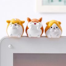 6pc Nette Hamster Tier Cric Tulu Modell Simulation Figur Handwerk Wohnkultur Miniatur Fee Garten Dekoration DIY Zubehör