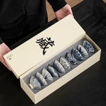 10 teile/schachtel Blau und Weiß Porzellan Tee Schalen Keramik Kung Fu Kleine Teetassen Einzelnen Master Tasse mit Geschenk Box Verpackung Teegeschirr set