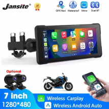 5/7 Zoll Carplay Motorrad DVR GPS Navigation Wireless Carplay Android Auto IPX7 Wasserdicht Moto Display Dual Bluetooth