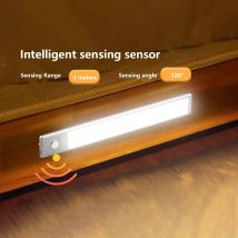 Luce con sensore di movimento a LED Luce notturna a LED senza fili Tipo C Luce ricaricabile per armadio Lampada per guardaroba Retroilluminazione per scale per cucina