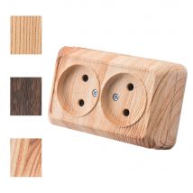 Wood Flame Retardant Classic Wall Surface Not Ground EU Standard Paint Plastic Power Socket Electrical Outlets 250V Surface Home