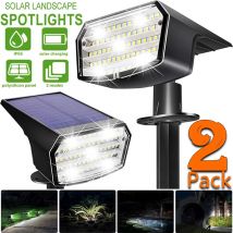 1/2Pcs Solar Powered 53LED Lampe Einstellbare Solar Scheinwerfer In-Boden IP65 Wasserdicht Landschaft Wand Licht Außen beleuchtung