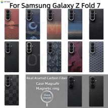 Neue Hülle für Samsung Galaxy Z Fold 7, Aramid Magsafe, echte Kohlefaser, Kevlar-Abdeckung, ultradünn, leicht, Rüstungsschutz