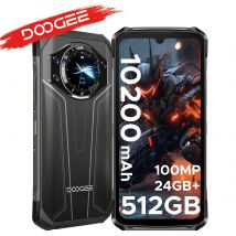 DOOGEE S119 Rugged Smartphone 6.72" FHD+ IPS Screen 8GB RAM 512GB ROM 100MP AI Main Camera 10200mAh Battery 33W Android 14 NFC