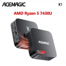 MINI PC ACEMAGIC K1 AMD Ryzen 5 7430U 16GB RAM 512GB SSD Windows 11 Pro MINI ordenador Wifi6 BT5.2 4K pantalla Triple