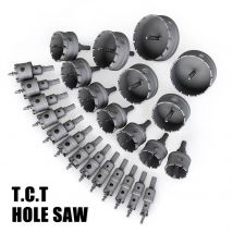 1Pc 12-100mm TCT Hole Saw Tungsten Carbide Tip Core Drill Bit Cutter Tools Drilling crown for Metal Stainless Steel Alloy