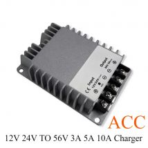 12V 24V bis 56V 3A 5A 10A Boost DC zu DC Batterieladegerät Verwendung zum Laden von Wohnmobilen Aufwärtswandler Aufwärtswandler Lifepo4