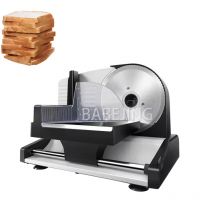 Affettatrice per alimenti multifunzionale, affettatrice per carne elettrica domestica semiautomatica regolabile di spessore 1-15 mm facile da pulire