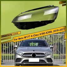 Car Lens Glass Light Lamp Headlamp Shell Auto Transparent Lampshade Headlight Cover For Benz W177 A-Class A180 A200L 2019 - 2021