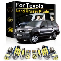 Kit luce LED per interni auto per Toyota Land Cruiser Prado 120 150 90 FJ Cruiser 70 80 100 200 Canbus Mappa Cupola Lampada targa