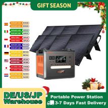 SOLARPLAY Q2402M Generatore solare 2500W 220V Centrale elettrica UE con batteria a pannello solare pieghevole 18V 200W Kit completo Set sistema