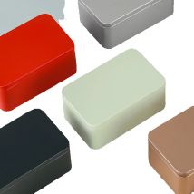 Rectangle Tin Box Empty Metal Jars Iron Tea Storage Box Cookies Case For Bins Biscuit Container Candy Chocolate Organizer