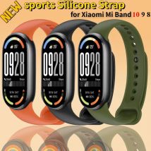 Cinturino in morbido silicone per Xiaomi Mi Band 10 Bracciale sportivo traspirante ufficiale per Mi Band 9 8 Accessori di ricambio