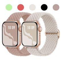 Pleciony pasek z pętlą do zegarka Apple Watch Ultra Band 49 mm 44 mm 40 mm 45 mm 41 mm 42 mm 38 mm Elastyczna bransoletka Solo iWatch series9 8 7 6 se 3