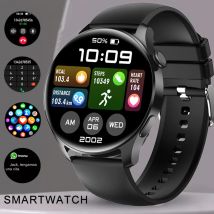 2025 neue Outdoor-Smartwatch für Männer und Frauen, Sport, NFC, Bluetooth-Anruf, wasserdicht, Gesundheit, Herzfrequenz, Wetter, Musikwiedergabe, Smartwatch
