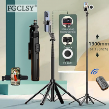 FGCLSY 360° °   Rotation Drahtloses Selfie-Stick-Stativ mit Bluetooth-Fernbedienung, tragbarer Ständer, faltbarer Ständer für Telefon-Vlog-Aufnahmen