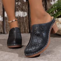 Frauen Schuhe Aushöhlen Hochhackige Dicken Sohlen Kork Keil Frauen Sandalen Sommer Nette Rutschen Frauen Hausschuhe Zapatos De Mujer