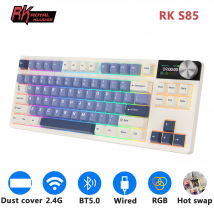 RK ROYAL KLUDGE S85 Guarnizione Tastiera meccanica russa 2.4G Wireless/Bluetooth/USB 75% RGB Tastiera da gioco sostituibile a caldo