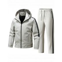 Tracksuits for Man Men's Cardigan Hoodie Set Sportswear 2 Piece Set Casual Running Fitness Suit Windproof Warm Set Sports Suits