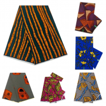 Fashionable Soft Veritable Ankara Wax Fabric 100% Cotton Ankara  Printed Batik High Quality Nigeria African Wax For Dress Party
