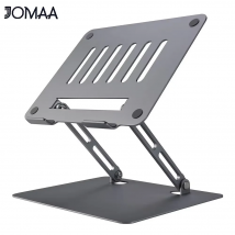 Jomaa Verstellbarer Laptop-Ständer, tragbarer Aluminium-Riser, ergonomischer, faltbarer Schreibtischständer für Computer, Notebook