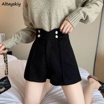 Herbst Shorts Frauen Lose Alle-spiel Weichem Ulzzang Preppy Kleidung Retro Casual Feste Weibliche Mode Neue Chic Streetwear Zart
