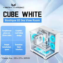 Yeah Magic Cube Gaming computer sea view room chassis columnless 3D stereoscopic panorama MATX motherboard 240 water cooling
