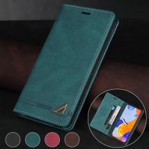 Wallet RFID Blocking Slot Magnetic Flip Leather Case For Xiaomi 14T Poco X7 Redmi 14C 13C 12C Note 14 Pro+ 14S 13 12 11 10 Pro