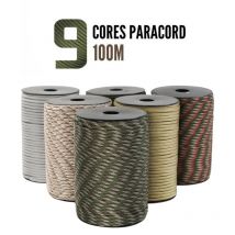 100M 550 Standard militare 9-core Paracord Corda 4mm Cavo per paracadute esterno Sopravvivenza Ombrello Tenda Cordino Cinghia