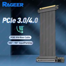 Cavo di prolunga RAGEER PCIe 4.0/3.0 X16, cavo riser ad alta velocità, connettore riser di estensione GPU per RTX 4090/4080/4070/7900XTX