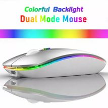 Drahtlose Maus Bluetooth-kompatibel RGB Wiederaufladbare Mäuse Drahtlose Computer Stille Mäuse LED Hintergrundbeleuchtung Ergonomische Gaming Maus