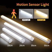 10/20/30/50 cm Wiederaufladbare PIR Motion Sensor LED Nachtlicht Infrarot Induktion Detektor Nacht Lampe treppen Schrank Küche Licht