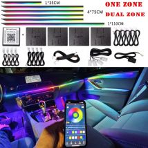 14/18 w 1 Led Akrylowe oświetlenie otoczenia samochodu RGB 64 213 Kolor Symfonia Akrylowa APP Streamer Atmosphere Lamp Kit One Zone Dual Zone