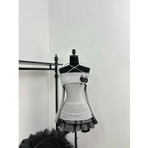 Herbst Frauen Nette Kern Koreanische 2000er Jahre Ästhetische Rave Geburtstag Heiße Outfits 2 Stück Set Langarm Pullover + Mini Rüschen röcke