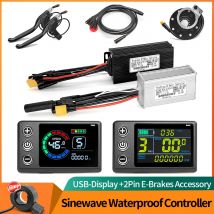 Drei-Modus Elektrische Fahrrad Sinus Welle Controller 17A 26A 30A 36V/48V Lernen usb Funktion LED Display 350W500W1000W Motor EBike