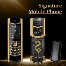 Elegantes handgefertigtes Drachen-Handy aus Metall mit Signatur, klassisches Senior-Handy, Dual-SIM-Bluetooth-Dialer, luxuriöses Telefon für ältere Menschen, 2G