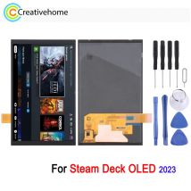 7.4-inch Screen Display For Steam Deck OLED 2023 Game Console 90Hz Display with Digitizer Full Assembly Replacement Accessories