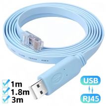USB RJ45 Konsolenkabel Netzwerk Debugging Serieller Adapter für Router Switch AP Firewall Config Chip Win Linux 1m 3m 5m