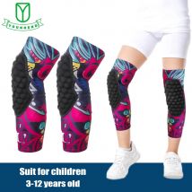 Rodilleras deportivas anticolisión para niños y jóvenes, soporte elástico y transpirable para ciclismo, baloncesto, fútbol y monopatín, 1 par