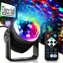 LED Stage Disco Light Obrotowy DJ Ball Strobe Zdalne sterowanie dźwiękiem Magic Dance Car RGB