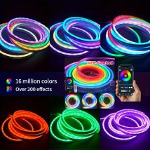 WS2812B RGB-IC Neon Gaming Smart LED Streifen Licht RGB Party Licht Adressierbare Musik Sync Flexible Hintergrundbeleuchtung Weihnachtsdekorationen