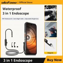 Endoscopio Ulefone impermeabile 3 in 1/Per ARMOR 9/ARMOR 9E/Power Armor 13/Power Armor 18T