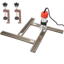 Routing Jig Frame System Verstellbarer Rahmen Rechtecke und Quadrate Trimmmaschine Fräsen Nut Gravur Führungsschiene Halterung