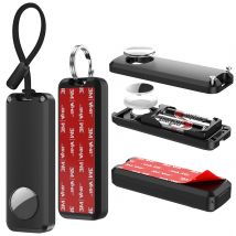 Custodia per localizzatore di posizione Airtag Design impermeabile Bastone da appendere Dispositivo anti-smarrimento alimentato a batteria per bagagli per auto Moto