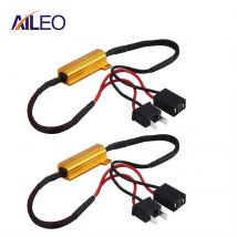 AILEO 2PCS H7 H11 50W Resistenza di carico per auto Cancelatore di errori 9006 9005 h9 h8 Decodificatore LED Canbus Cablaggio gratuito Canceller Decodificatore Luce