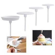 4 stücke Kuchen Blumen nägel Kunststoff Paspel Nagel Backen Rohrleitungen steht Transfer Lift abnehmbare Eis torte DIY Dekorations werkzeuge
