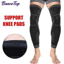 1pc Long Leg Compression Sleeves,Full Leg Sleeve Long Knee Brace Knee Support Protect Basketball,Football, Knee Pain Relief